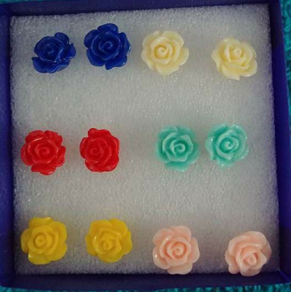 Rose Earrings Bundle Collection Gift